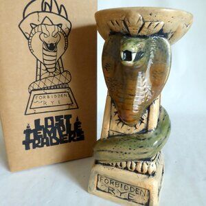 NEW 2020 LE #100/200 INDIANA JONES "FORBIDDEN RYE" COBRA SNAKE CERAMIC TIKI MUG